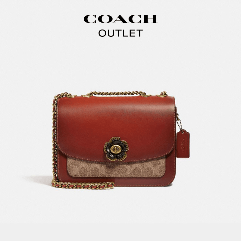 【银泰百货】蔻驰经典标志饰钉蛇皮细节MADISON单肩包HP-78800