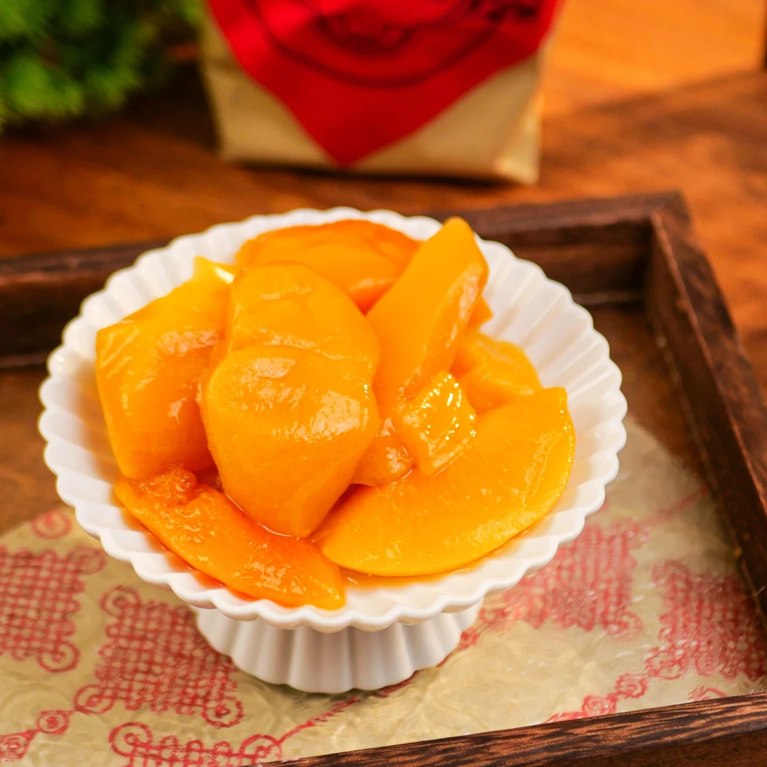 【利吉氏】益生元厚切黄桃块新鲜软糯香甜独立包装桃香四溢225g