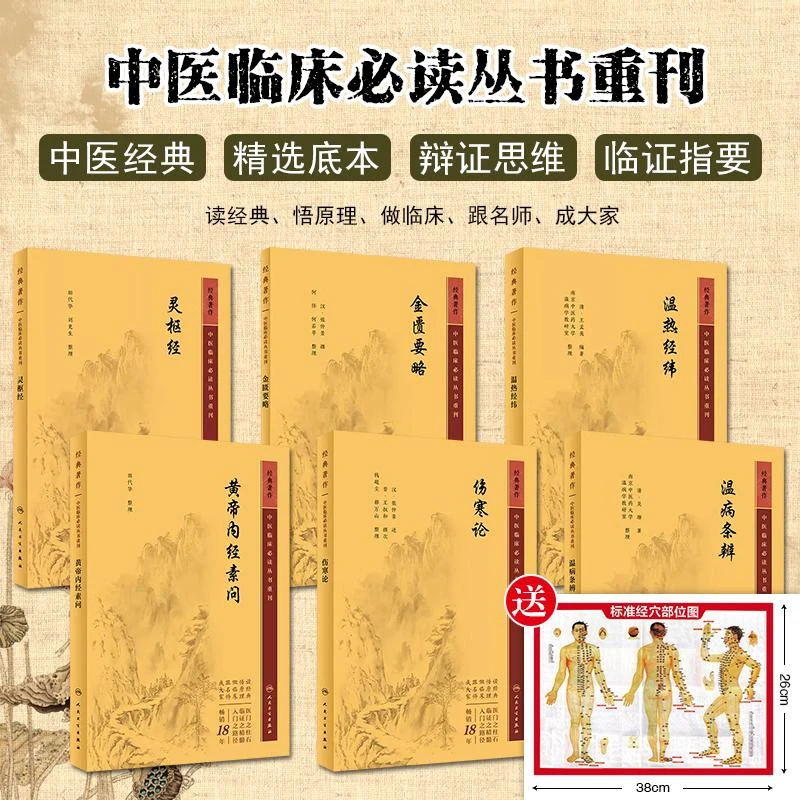 正版6本套装中医临床必读丛书重刊 黄帝内经素问金匮要略灵枢经伤