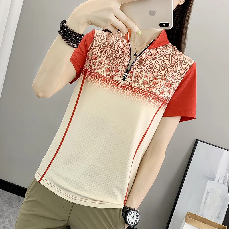 户外运动冰丝速干衣女短袖t恤吸汗透气修身显瘦跑步徒步快干衣夏