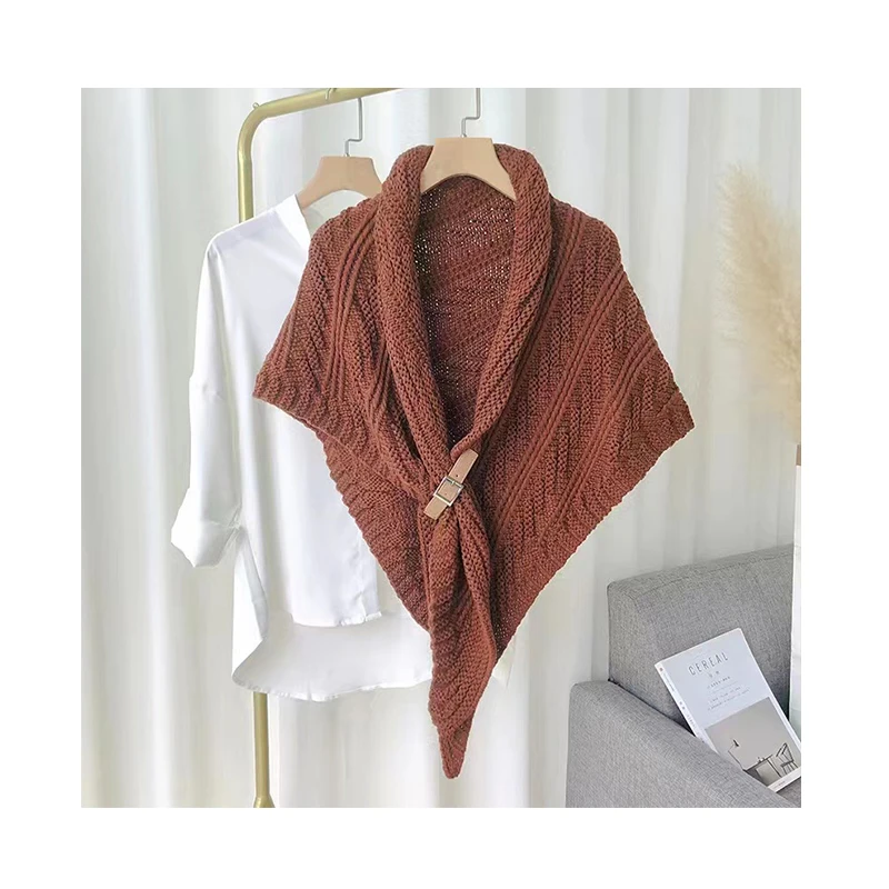 煜宸原创早秋新款围巾外搭百搭护颈小披肩空调围巾女款针织时尚