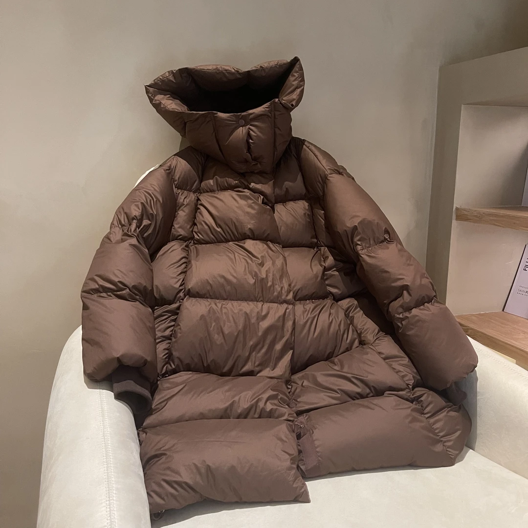 【新左左】鹅绒奇趣蛋中长款羽绒服（衣长90/胸围138）