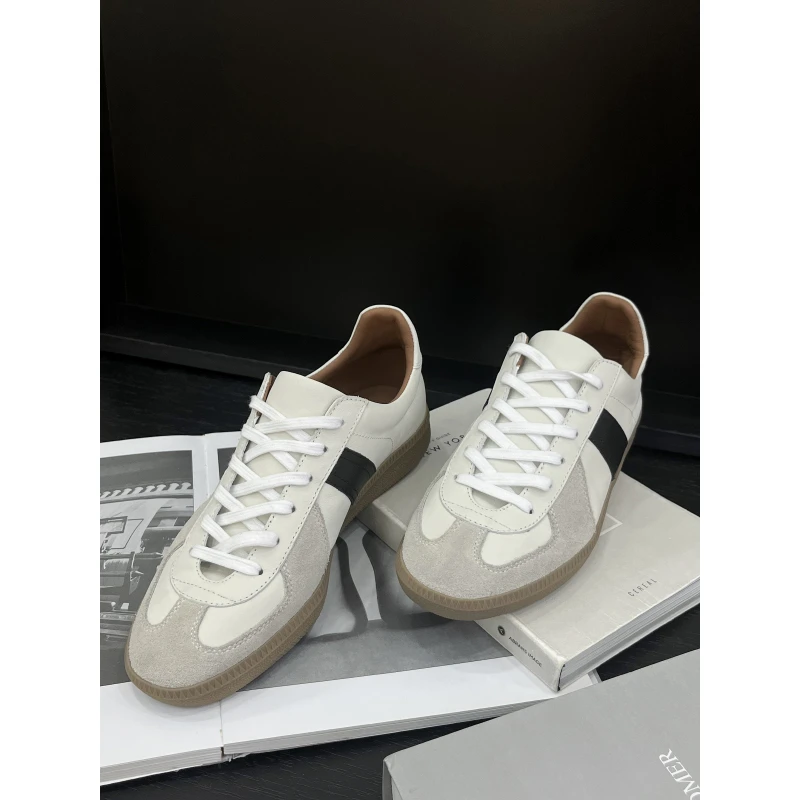 现货 BAYBERYL老贝复古德训鞋系带圆头平底休闲板鞋DD3B2423