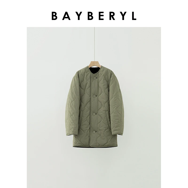 BAYBERYL老贝3M空气棉两面穿葫芦圆领冬休闲棉服MF4J1201-11/10