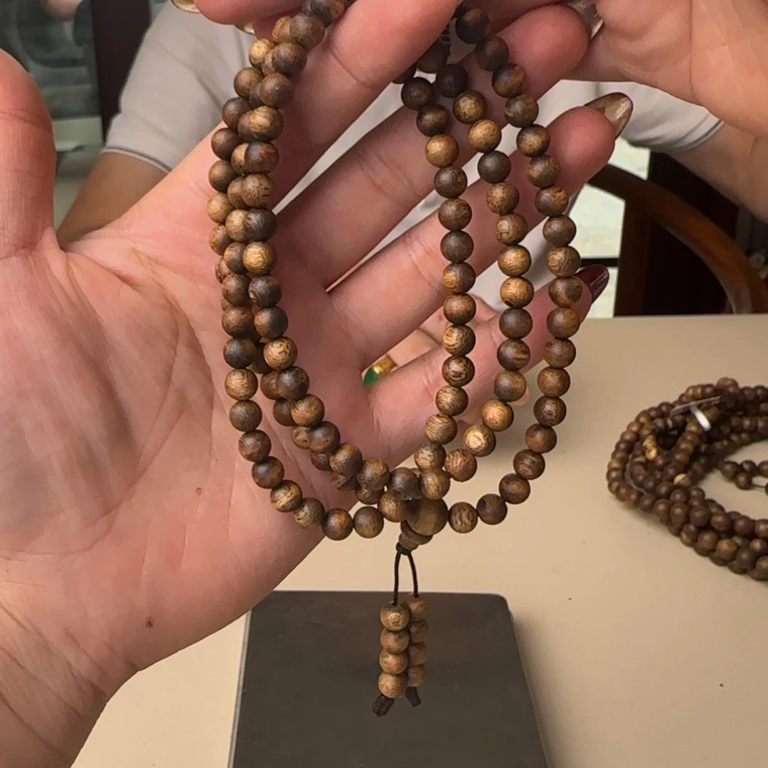 沉香手串白棋圆珠多样性发货1条06