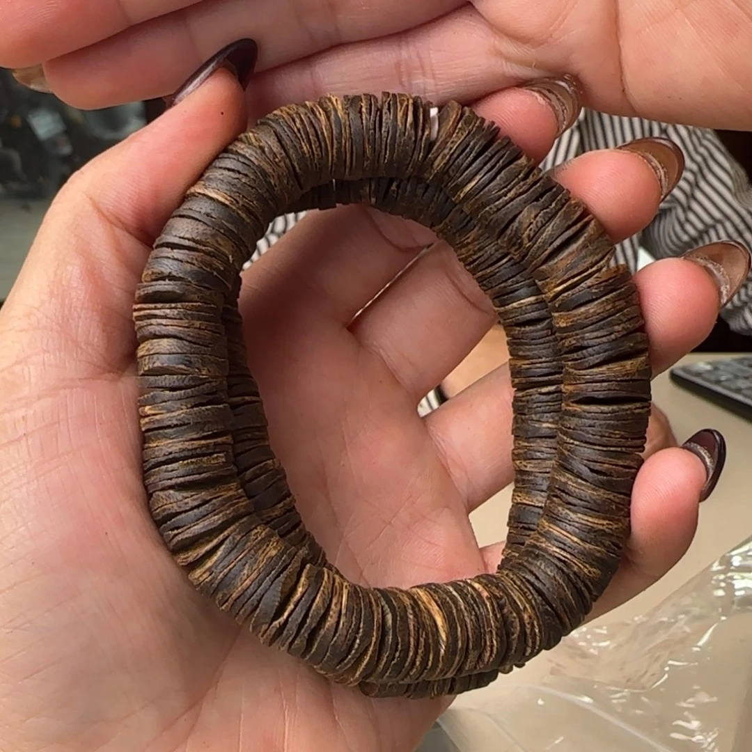 沉香手串白棋沉水片珠多样性发货1条20克