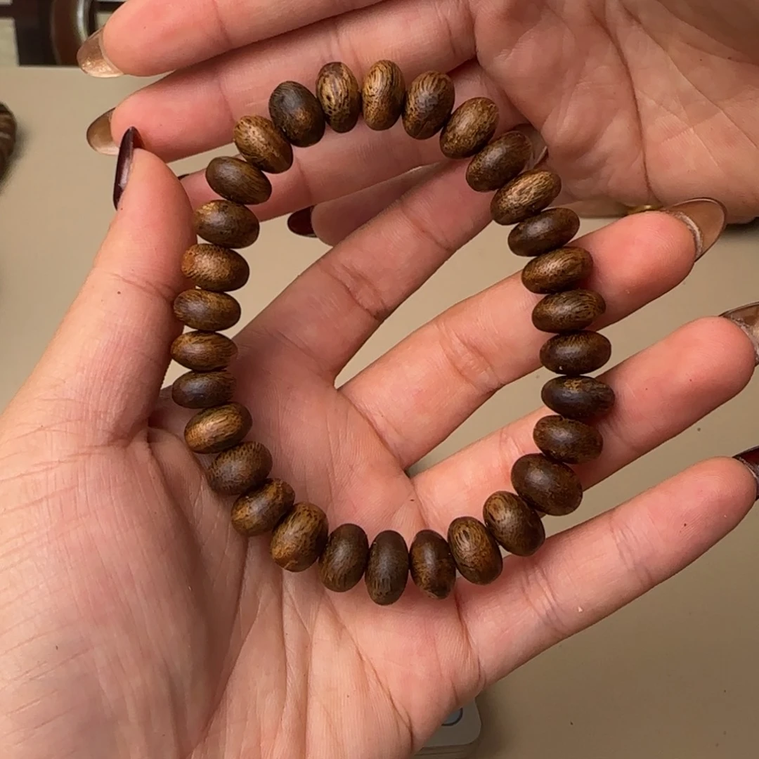 沉香手串白棋虫漏高货10克高货