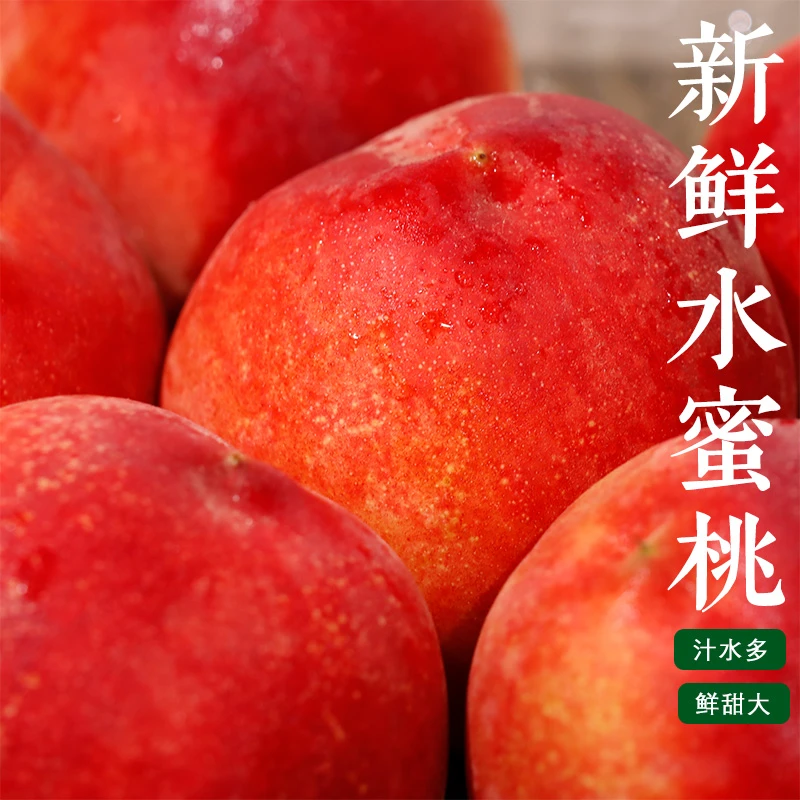 【北京8号水蜜桃】甜蜜香甜水蜜桃大果自然熟蜜桃口感汁水丰富新鲜