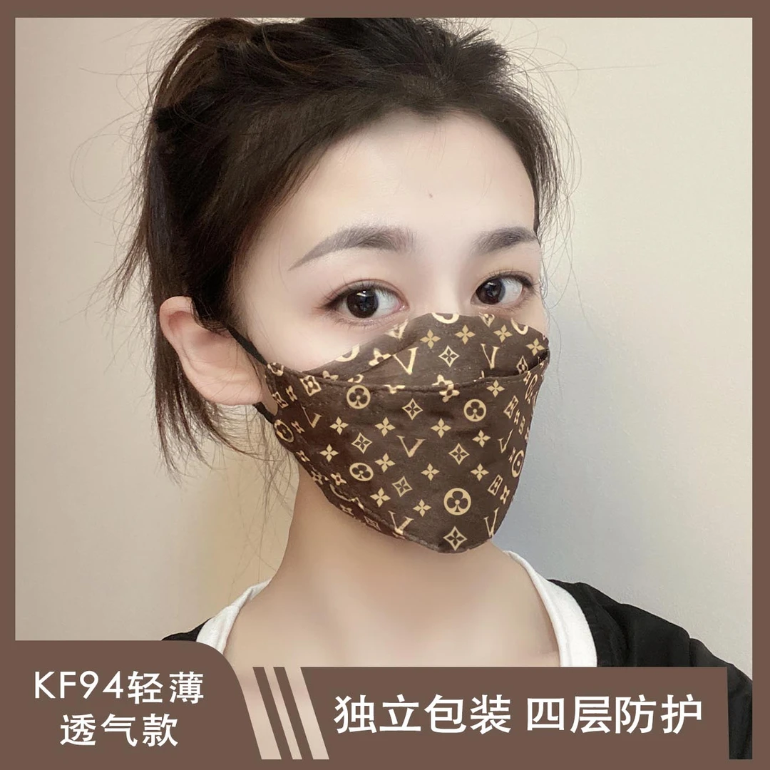 【高颜值防护】KF94一次性四层高颜值网红时尚防护口罩透气