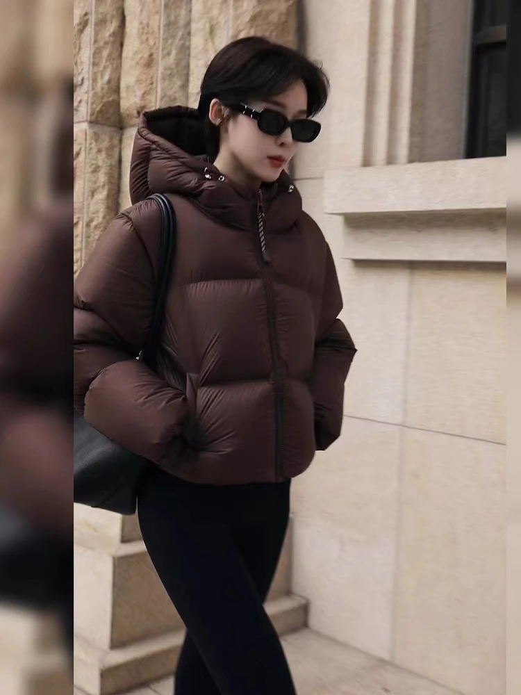 【Mixmix专属】连帽新90绒高级感肯豆百搭羽绒服女冬季潮流加厚保暖