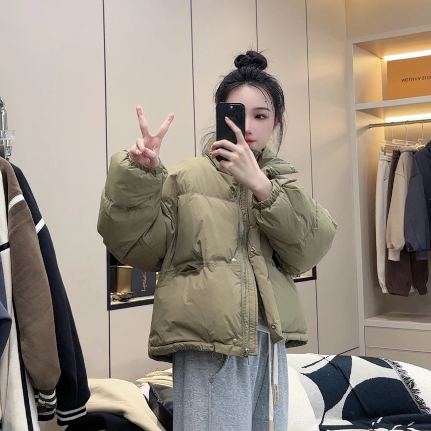 【小冰家定制】韩版暖阳冬日羽绒服女 立领短款 时尚小面包保暖外套