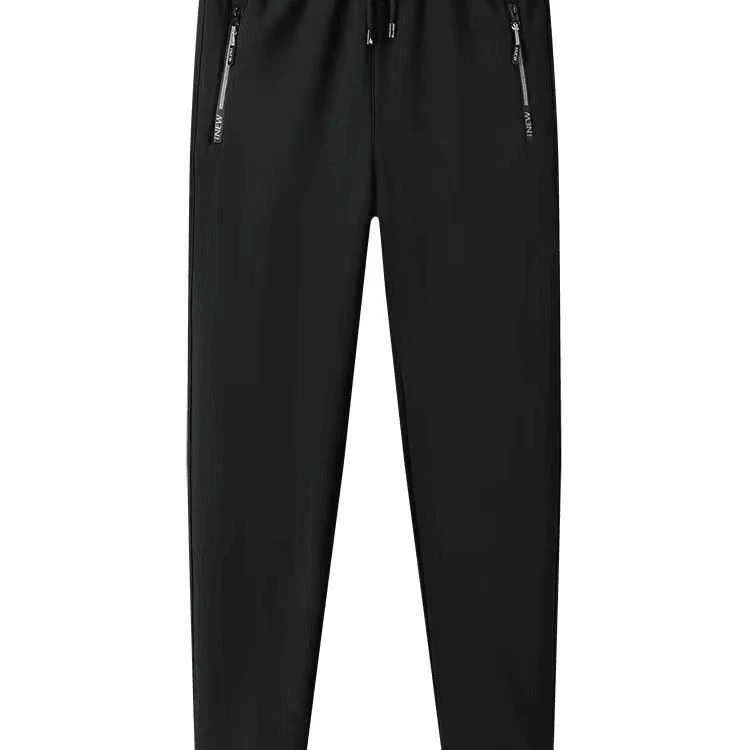 21870四面弹加奥粒绒休闲拉链口袋男士冬季运动裤