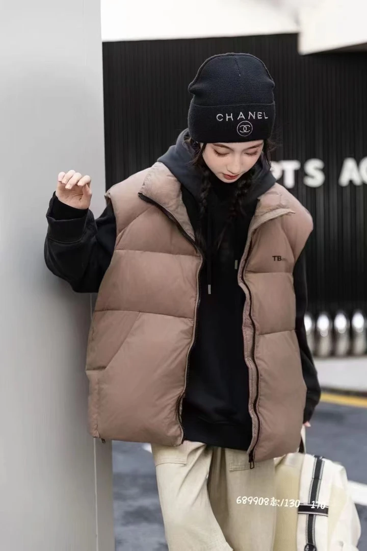 桔 2024【X】11月19日儿童时尚咖色百搭羽绒马甲9908-