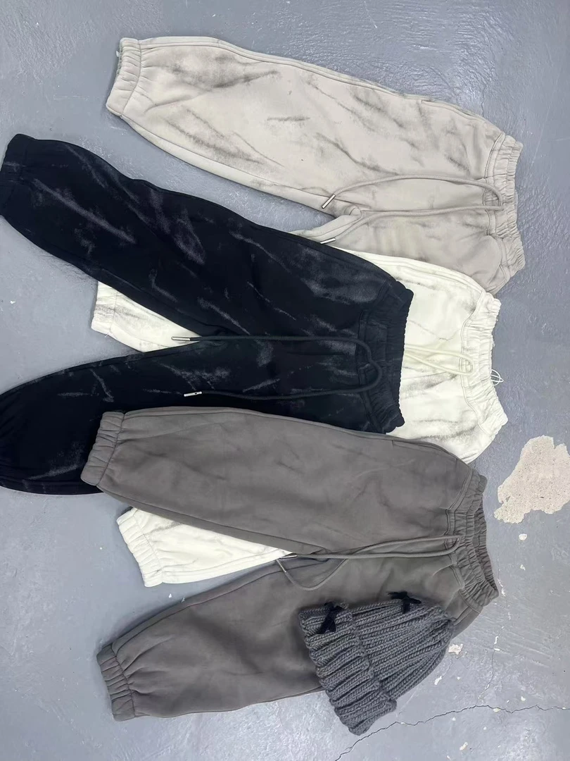 韩 2024【X】11月30日 男童女童时尚米色加绒针织裤9220-