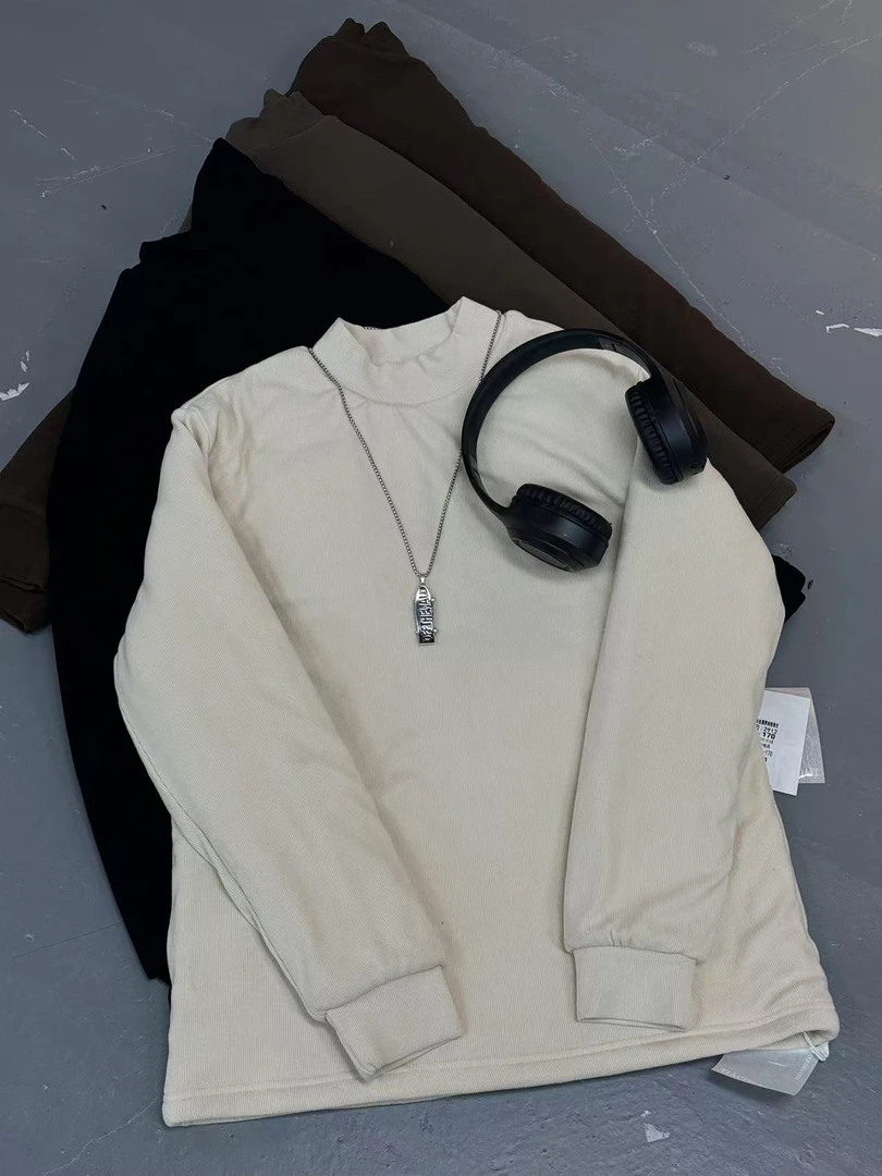 跳 2024【Y】12月6日 儿童男童女童时尚米色加厚打底衫2912-