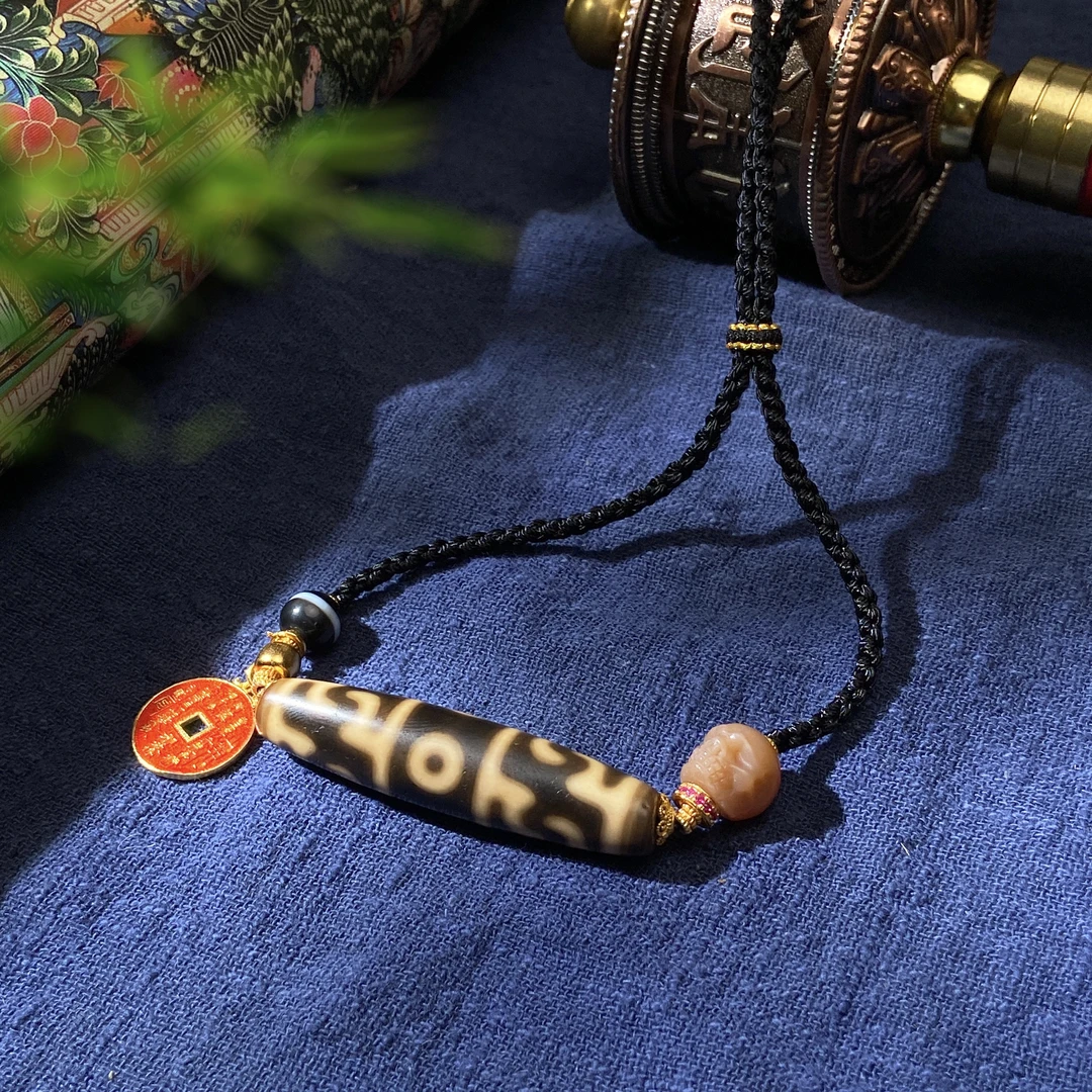 扶摇臻选|粉阿呆莲师三Y玛瑙吊坠