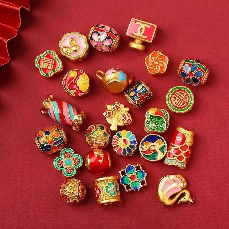 合金配件 DIY手链/项链/耳饰/斜跨链合金烧蓝饰品