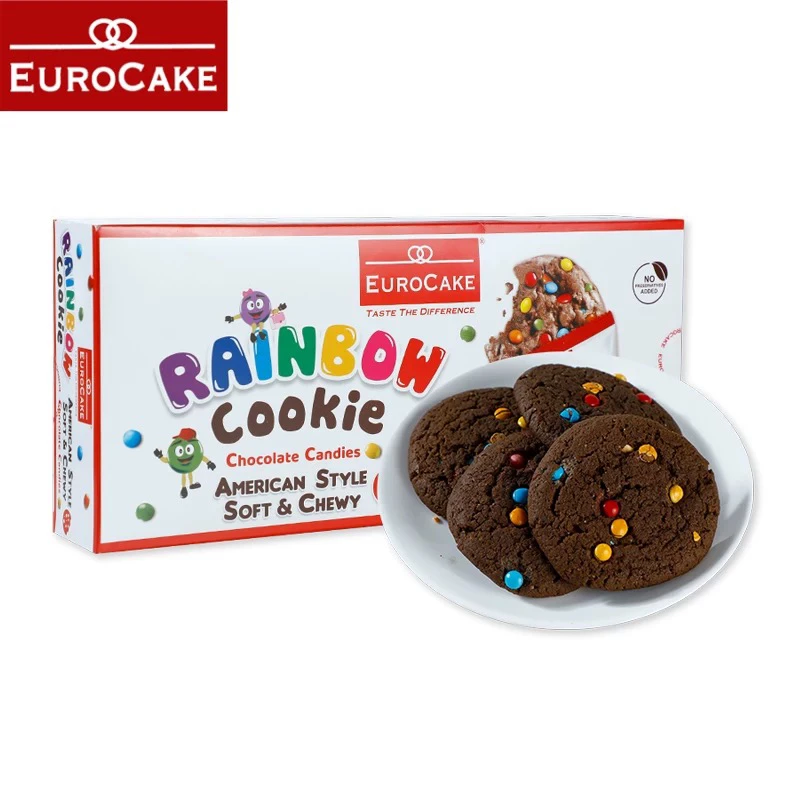 阿联酋进口EUROCAKE德菲滋彩虹豆软曲奇饼干点心甜点零食食品