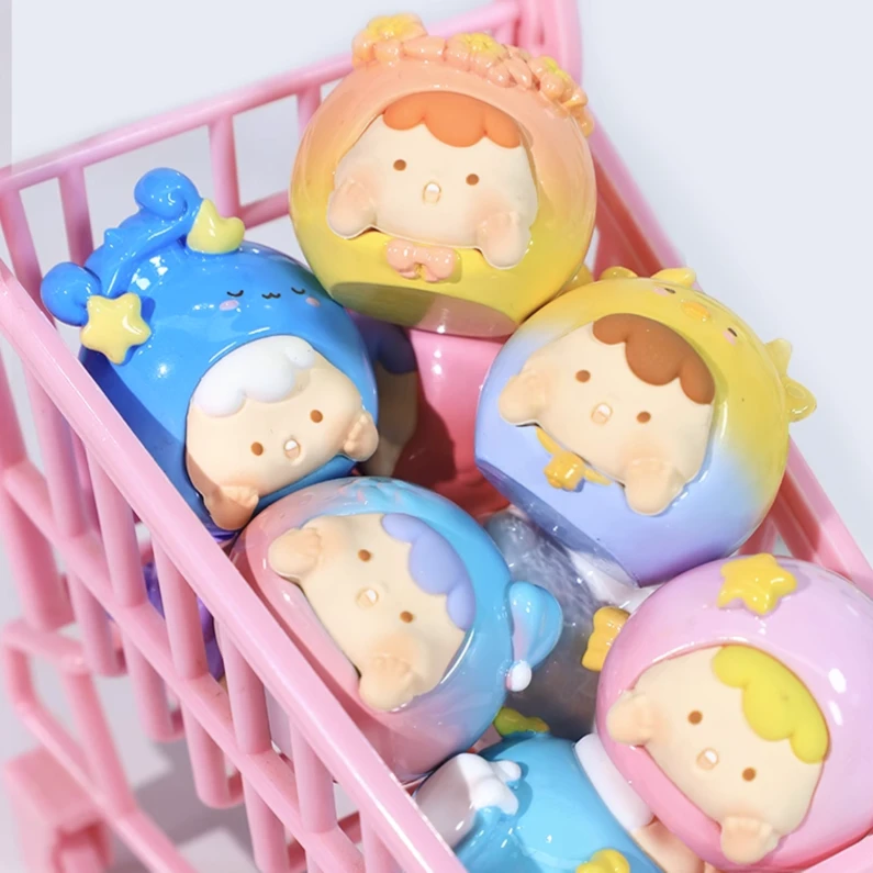 【拆盒】十二星座崽崽迷你盲袋手办潮玩网红盲盒桌面摆件创意小