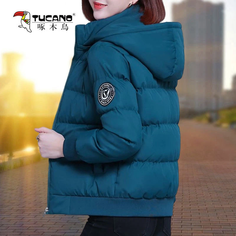 【啄木鳥官方品牌】棉袄女士2024年新款冬季棉衣棉服加厚短款外套