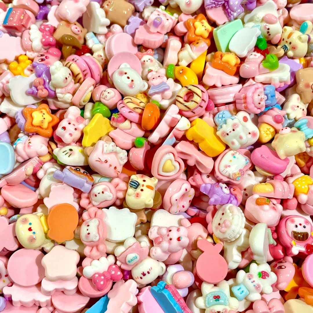 【精日美迷你亏米浮浮】清仓树脂DIY高货亮面手工奶油胶配件批发