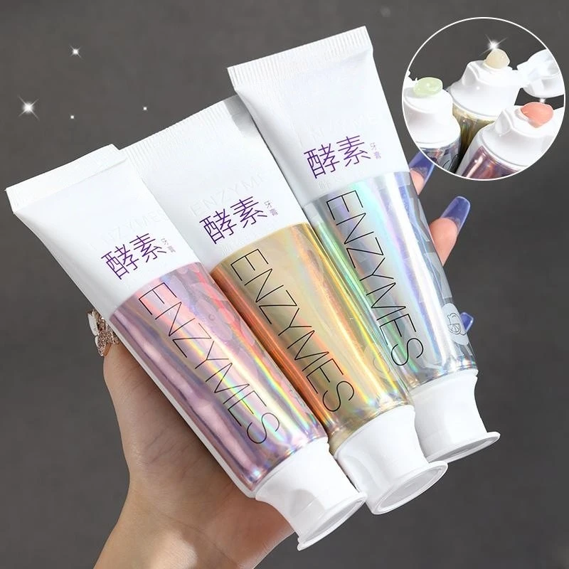 樱花牙膏酵素牙膏120g口气清新黄牙洁白去渍去黄男女通用果味炫白