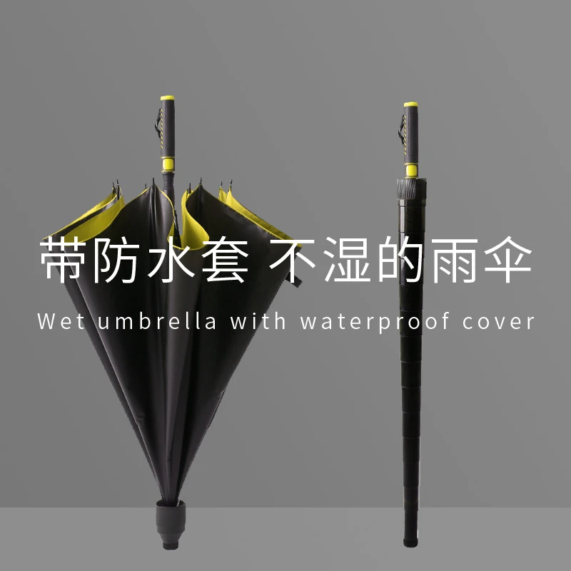 大号高尔夫雨伞晴雨两用长柄伞带防水套半自动伞男双人车用直杆伞