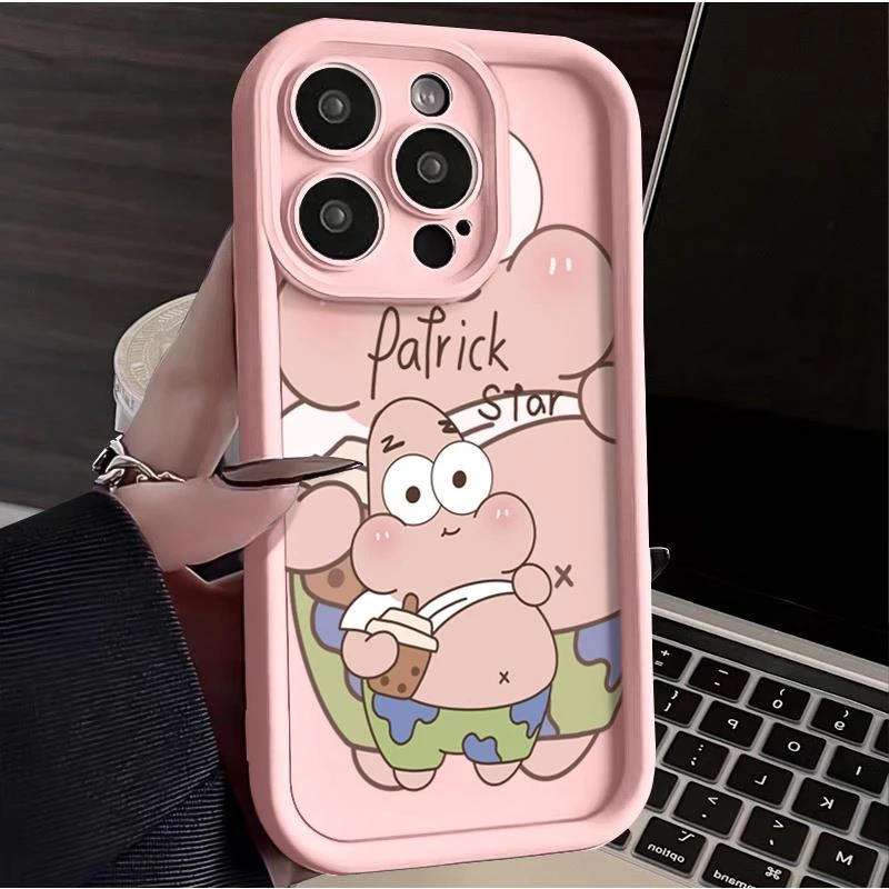 卡通潮牌派大星适用iphone15plus手机保护壳苹果14promax华为荣耀