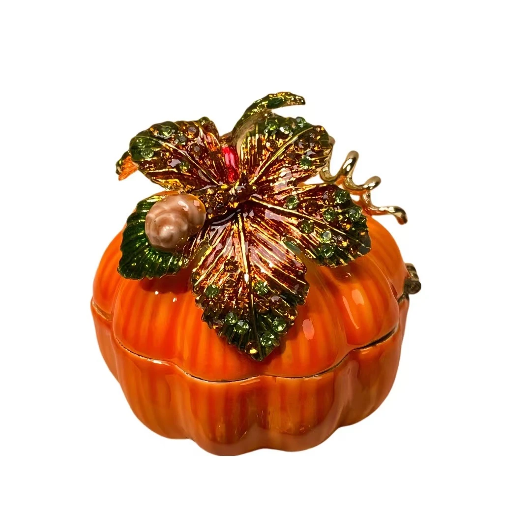 南瓜盒   珐琅彩摆件 手工艺