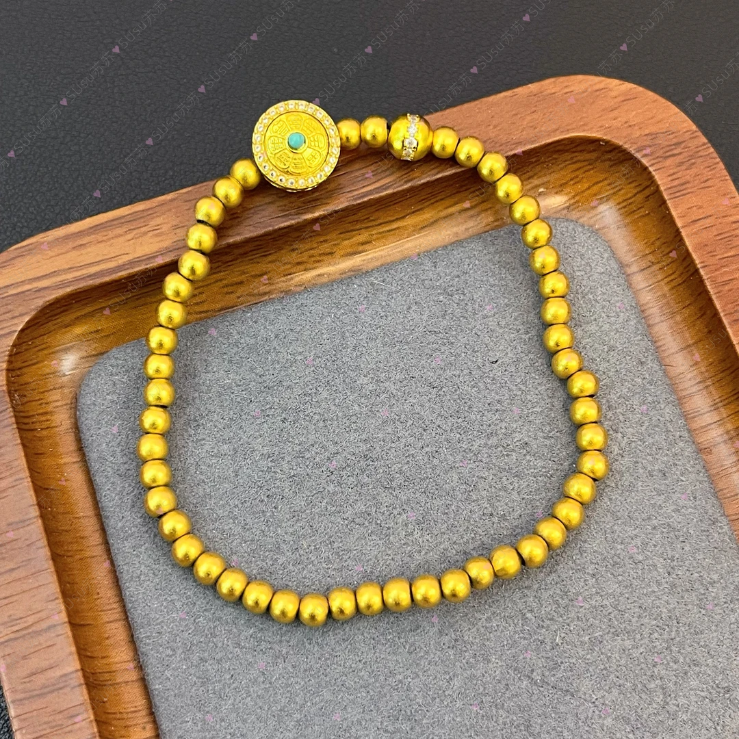 铜合金手链 【苏苏手工定制】4m点香小罗盘手链招米丨拍下备注手围