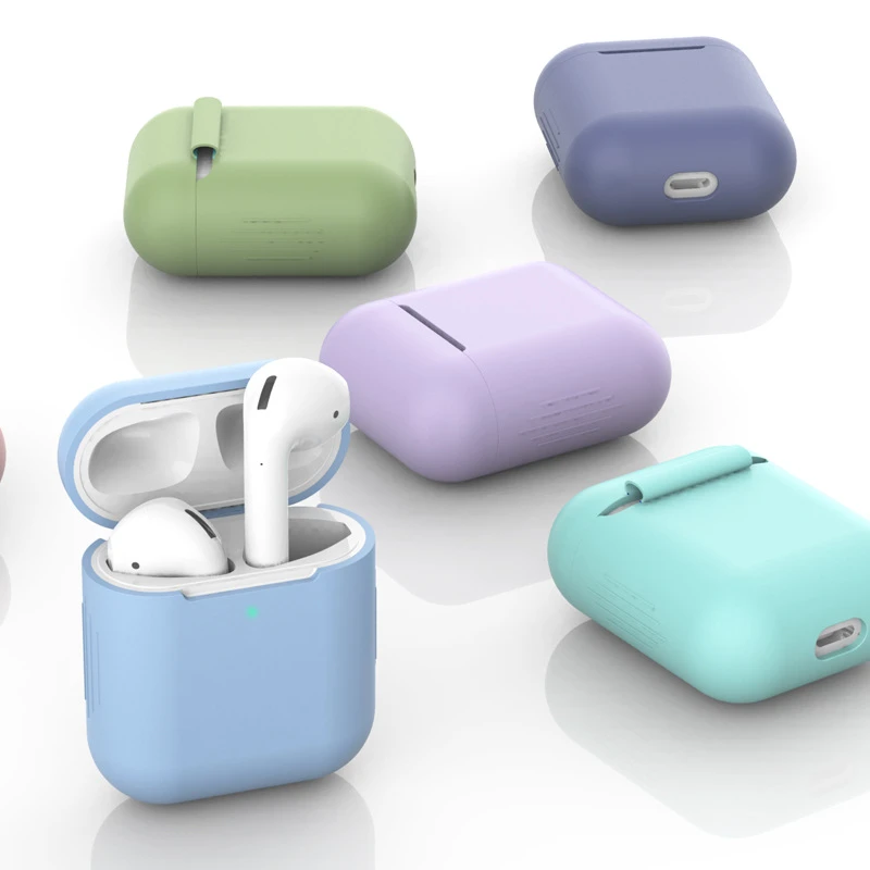 适用airPods保护套耳机苹果2硅胶无线蓝牙盒AirPods pro保护壳潮