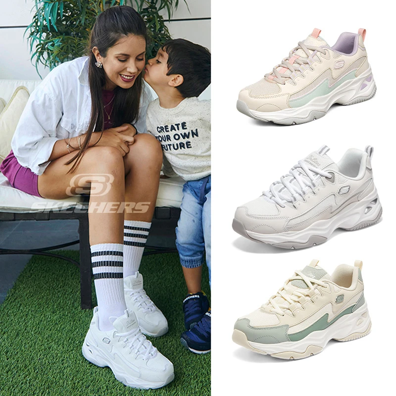 【闪电熊】斯凯奇四代熊猫女鞋透气厚底运动老爹鞋149491