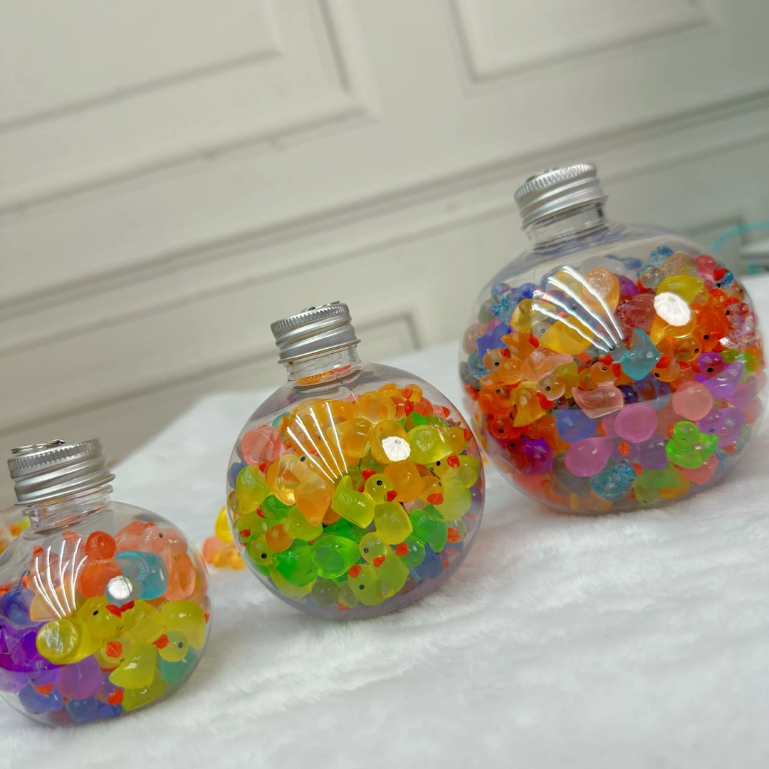 夜光小鸭子 diy 混色迷你彩色混装鸭鸭 摆件 装饰品