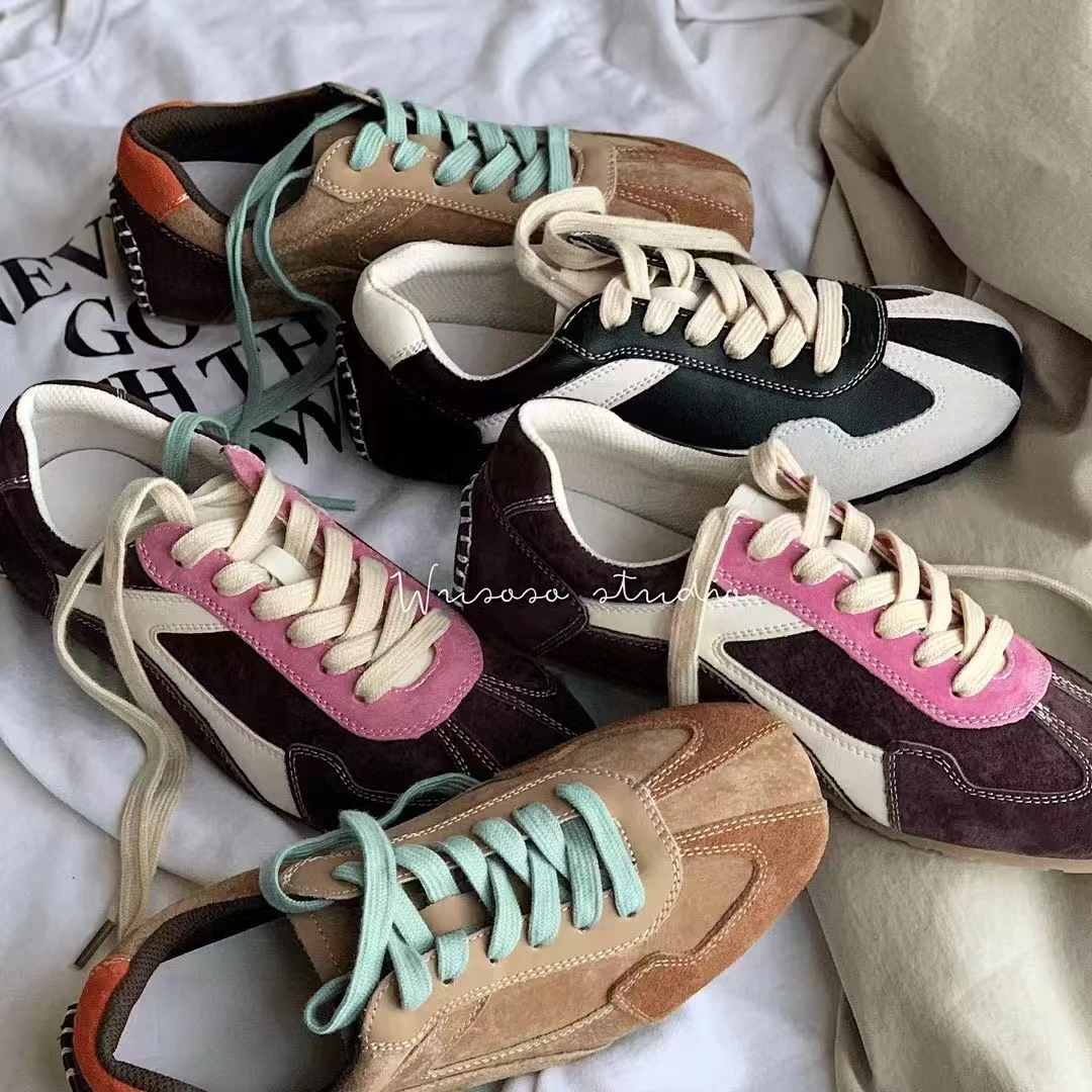 【DD】D9026比例解构德训鞋LUXURY复古系带潮流运动百搭休闲时尚鞋