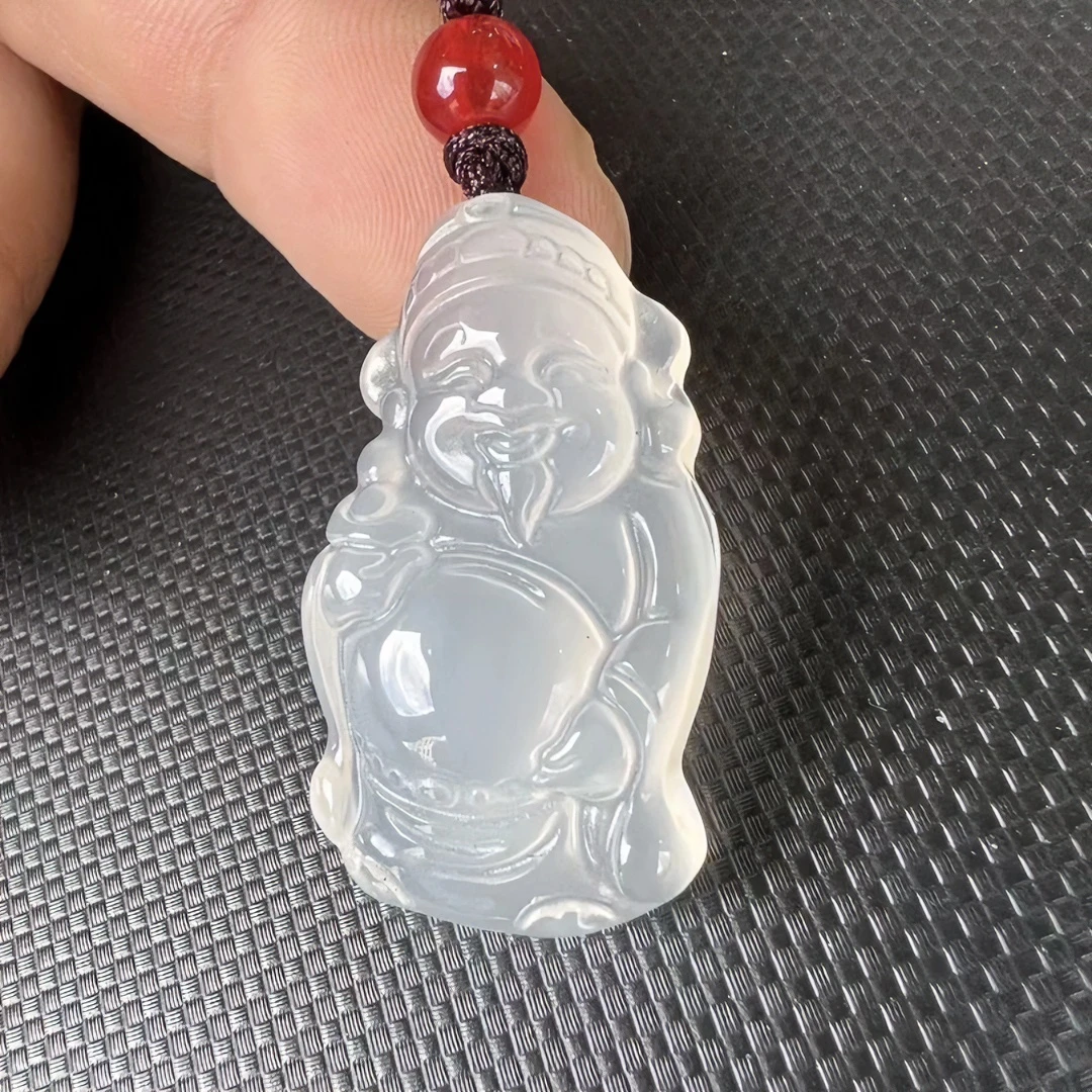 玛瑙玉髓财神爷挂件吊坠/多样化一件