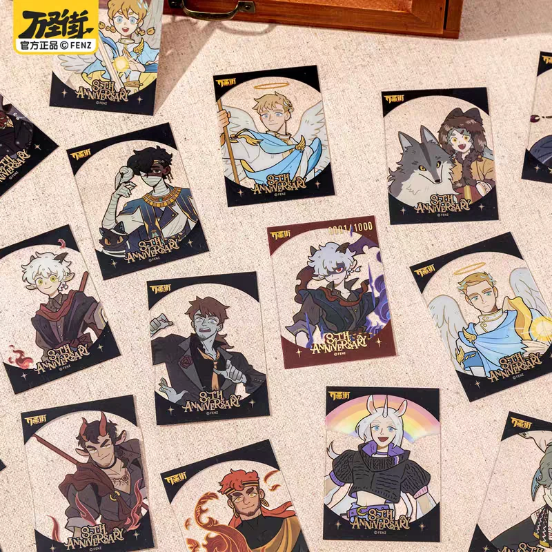 非人哉《万圣街八周年系列》透卡盲盒拍立得套装pet收藏卡牌