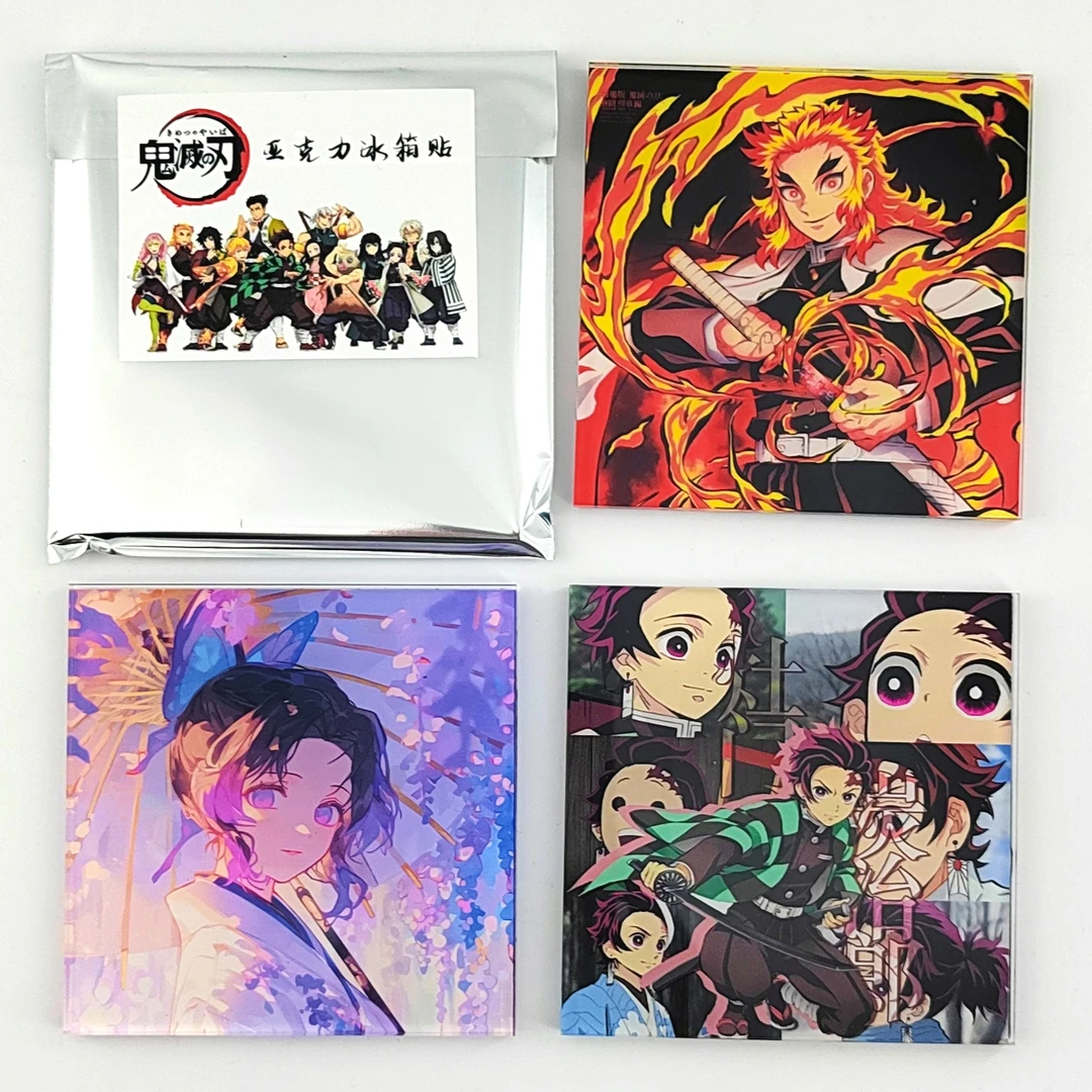 鬼灭之刃（画师二创） 亚克力磁力冰箱贴 动漫周边 10*10*0.5cm