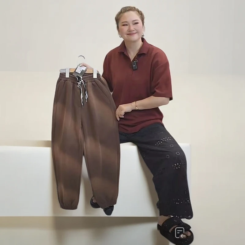 310092《咖》优选韩版儿童休闲舒适时尚秋款束腿休闲裤