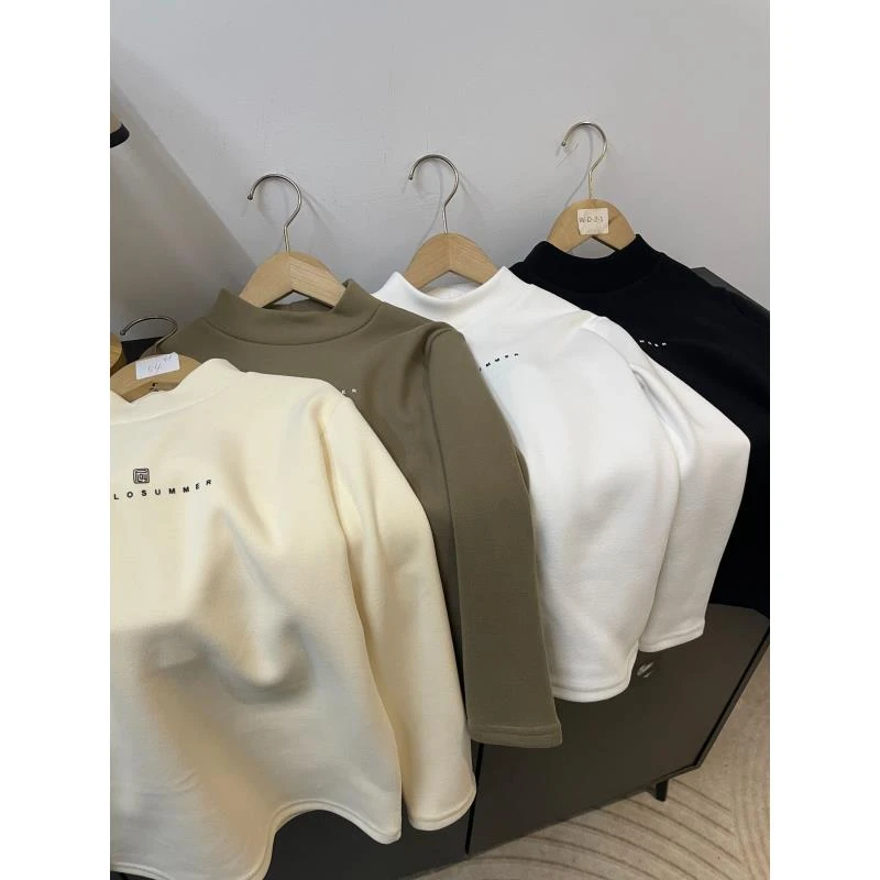 410165《现》涵家玲姐优选韩版秋冬儿童休闲舒适时尚发热绒打底衫