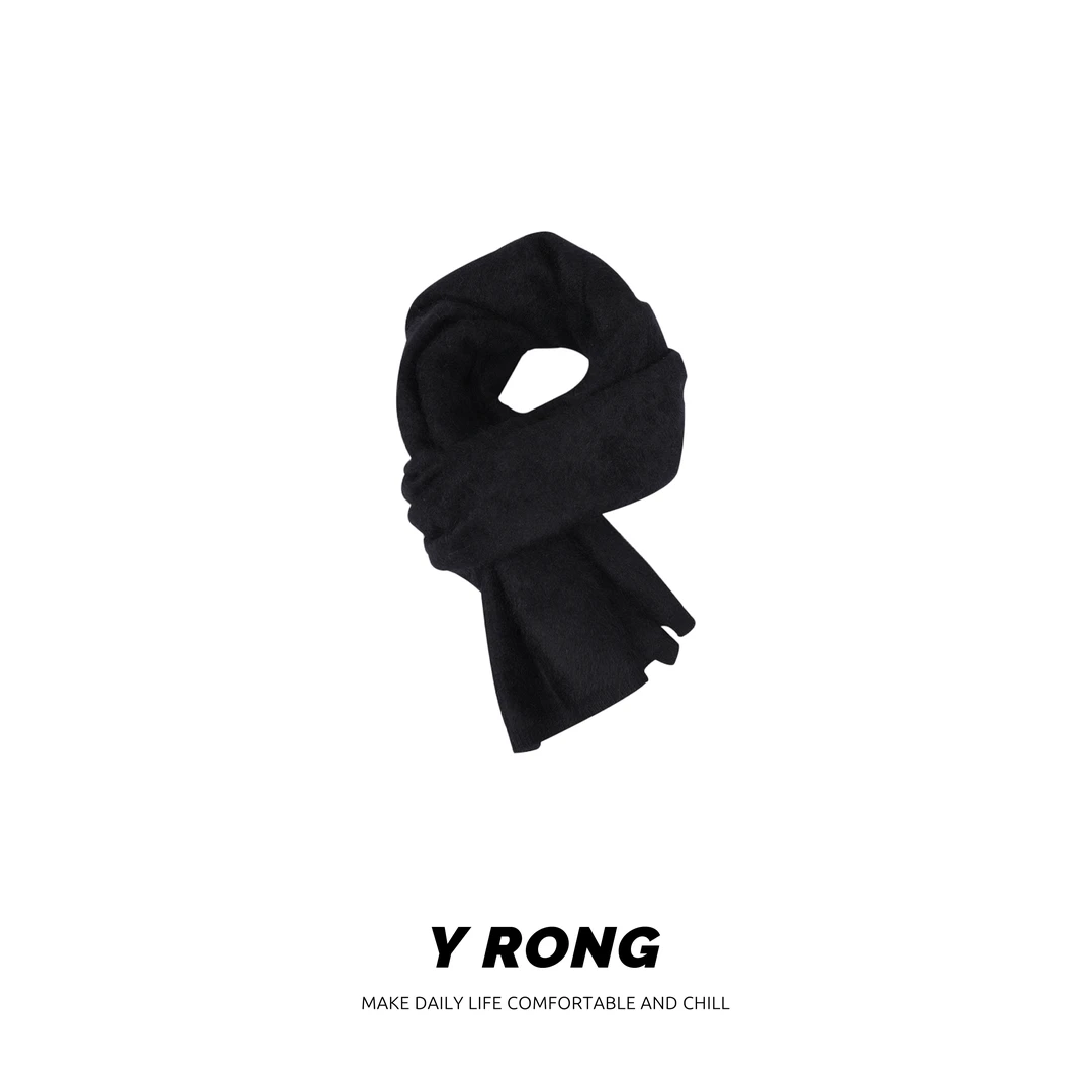 【YR】“波尔图”拉绒100山羊绒秋冬bi备加厚保暖百搭时尚情侣围巾