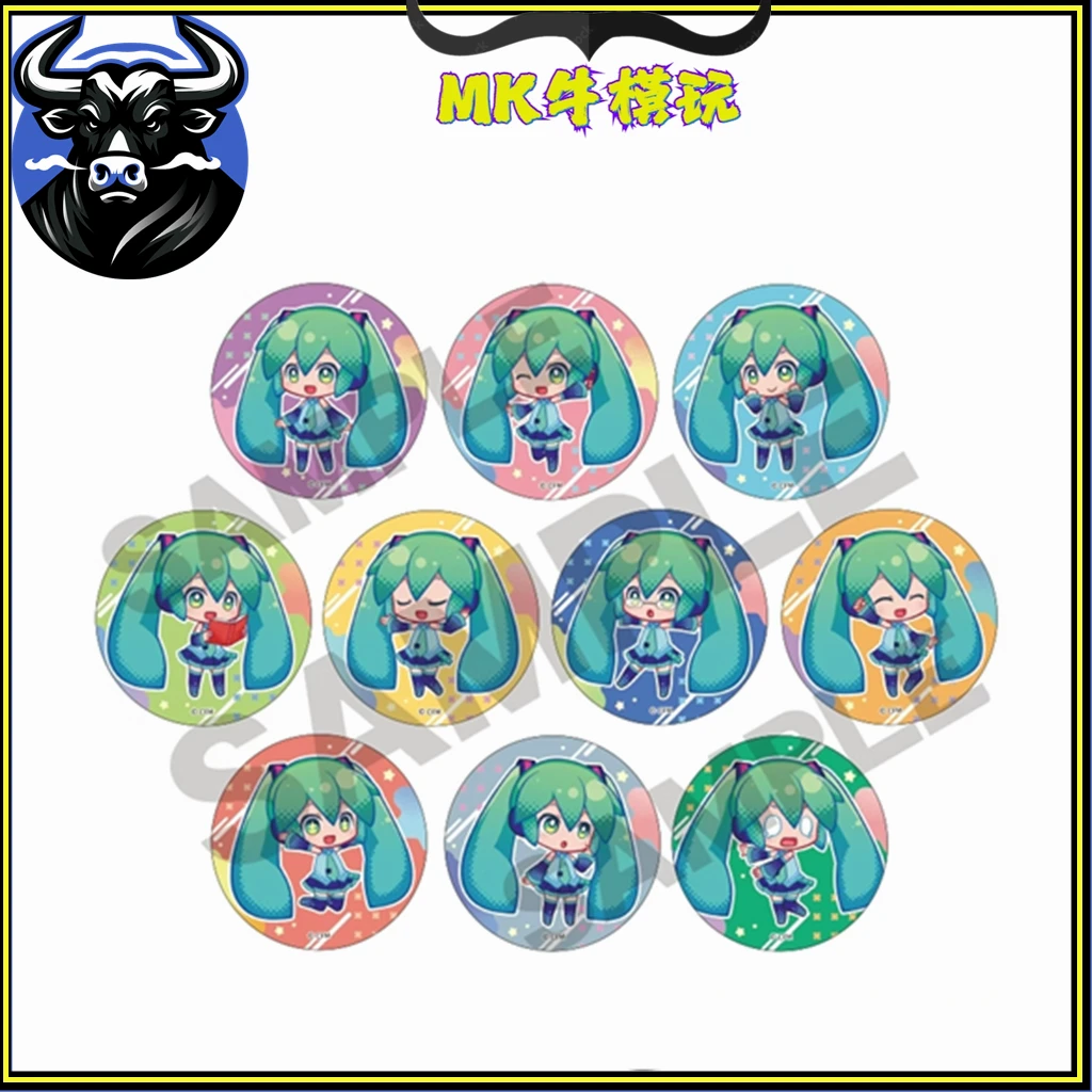 全新未拆 CRUX 初音 Miku Logic Paint S Q版吧唧徽章 文具 周边
