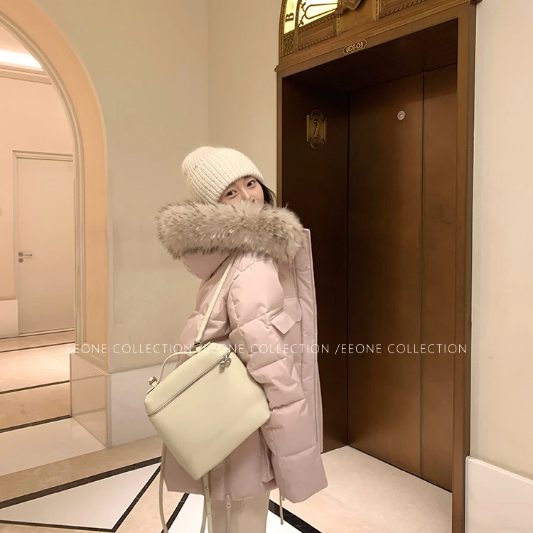 【樱花冬季】留住你冬天的美景记忆~巨搭巨出片~保暖毛领桃粉色