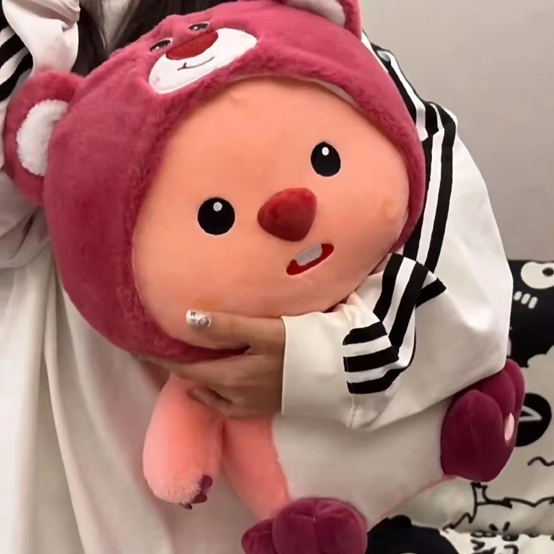 书兜草莓loopy露比海狸毛绒玩具可爱玩偶抱枕公仔生日礼物女