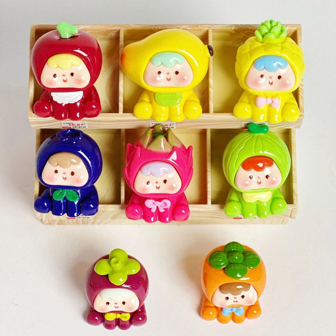 【九宫格】实色水果崽崽DIY树脂摆件配件车载