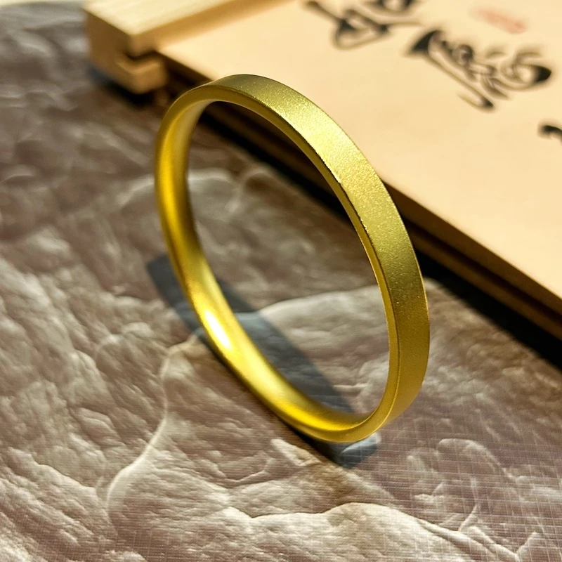 足银手镯 【KING】高端女款轻奢穿搭简约时尚百搭宽扁手镯女