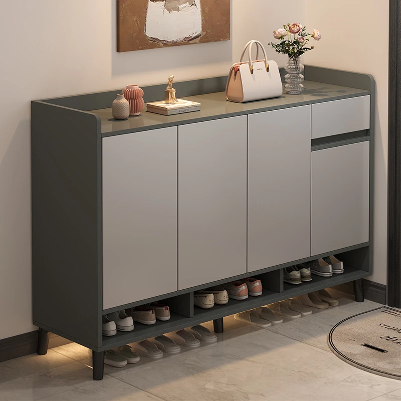 鞋柜家用门口室内2024新爆款楼道入户玄关柜一体靠墙走廊收纳鞋架