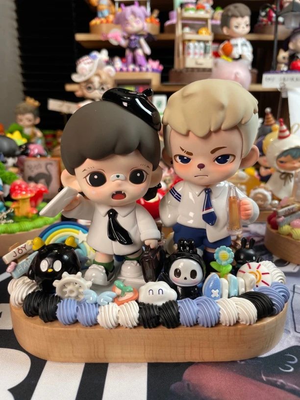 原创潮玩DIY奶油胶手作（手机支架 木展台 挪车牌 收纳抽屉）