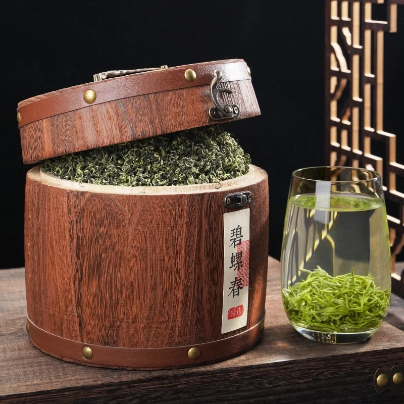 进宝茶叶新茶碧螺春500克 明前特级碧螺春浓香型耐泡木桶装绿茶