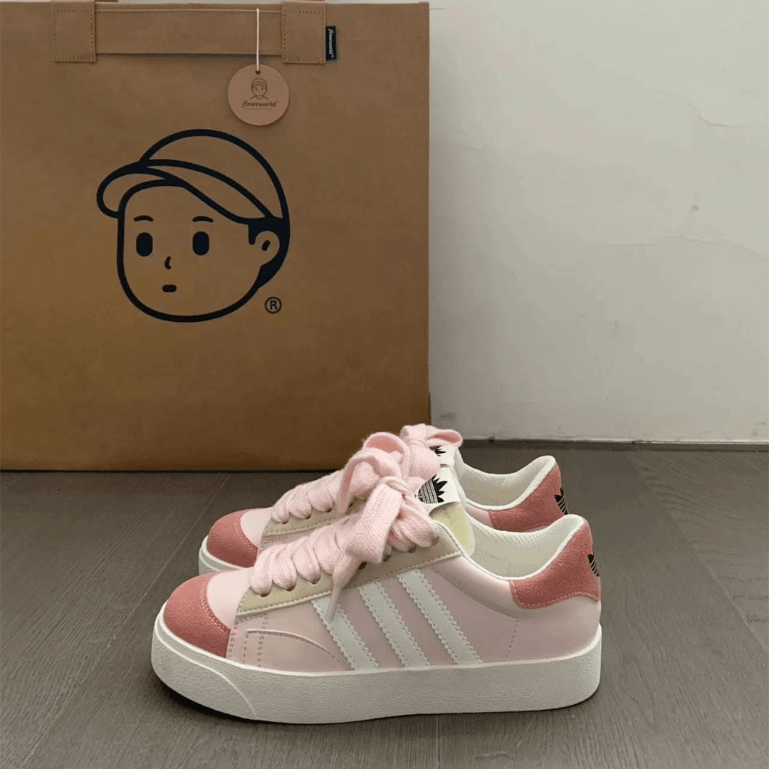 小白鞋女2023秋冬新款时尚运动休闲百搭系带皮面板鞋ins潮流女鞋