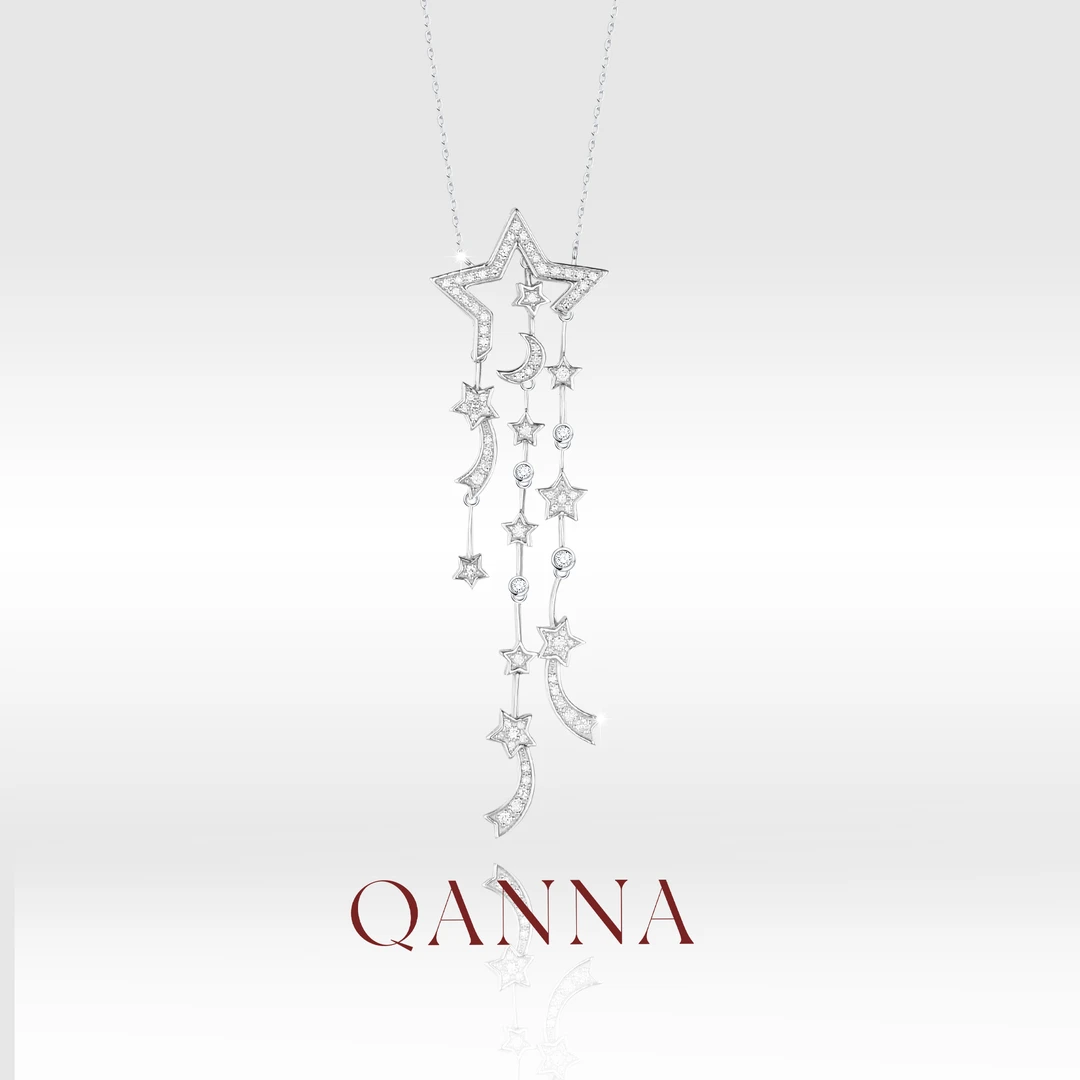 QANNA【45分 彗星项链】18K金轻奢星星系列钻石项链AF
